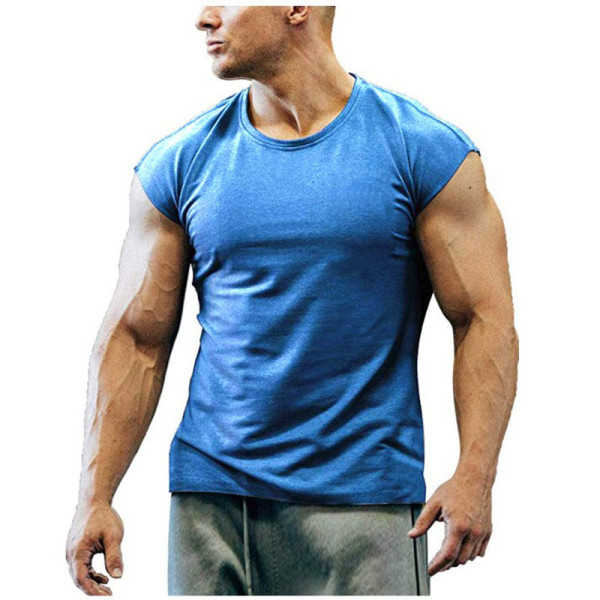 Casual sports and fitness men's short-sleeved bottoming shirt 15