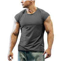 Casual sports and fitness men's short-sleeved bottoming shirt 15