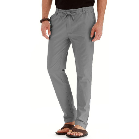 Elastic waist cotton versatile solid color sweatpants 21
