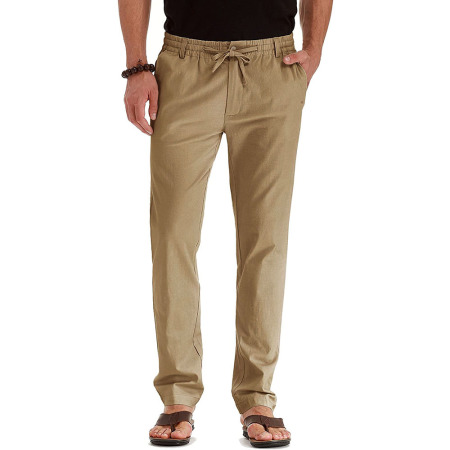 Elastic waist cotton versatile solid color sweatpants 22