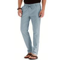 Elastic waist cotton versatile solid color sweatpants 23