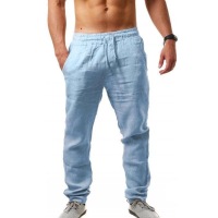 Hip-hop breathable cotton and linen sports trousers 28
