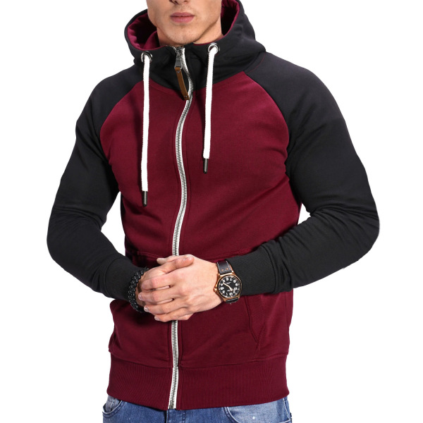 Men's color block fitness sports sweatshirt for men 32