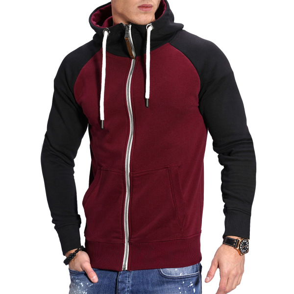 Men's color block fitness sports sweatshirt for men 32