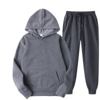 Solid color hooded pullover casual sweatshirt 50