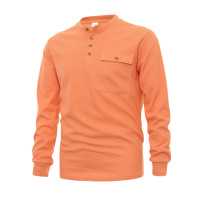 Bottoming shirt men's t-shirt henley collar top 115