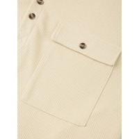 Bottoming shirt men's t-shirt henley collar top 116