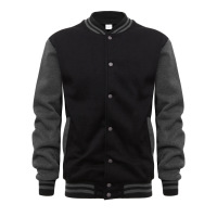 Button zipper baseball jacket 136