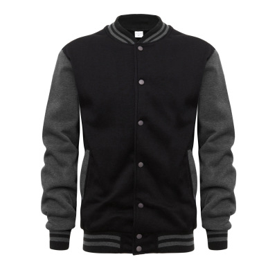 Button zipper baseball jacket 136