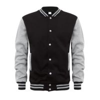 Button zipper baseball jacket 137