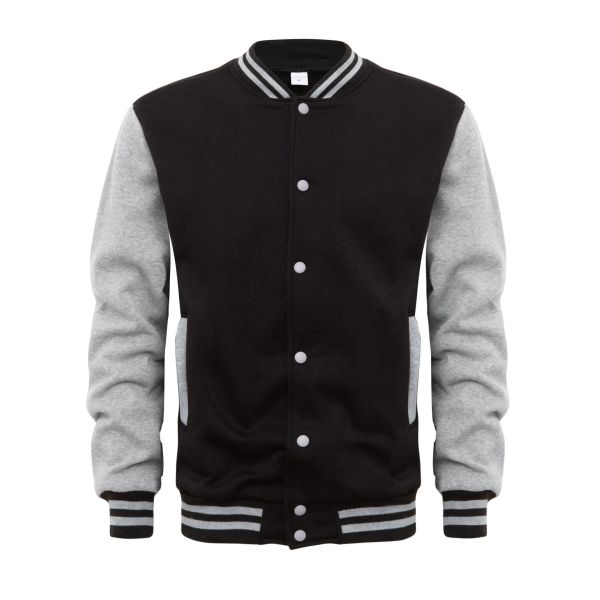 Button zipper baseball jacket 137