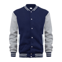 Button zipper baseball jacket 139