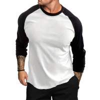 Round neck T-shirt, loose and breathable large size bottoming shirt 55