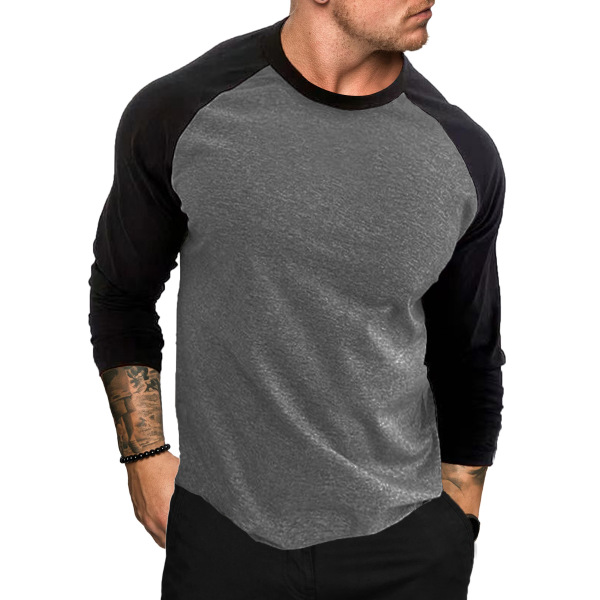 Round neck T-shirt, loose and breathable large size bottoming shirt 55