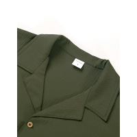 Loose large size casual lapel long sleeve shirt 64