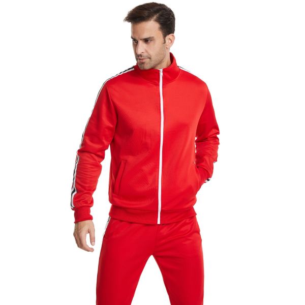 Men's New Men's Sports Suit Stand Collar Cardigan 131