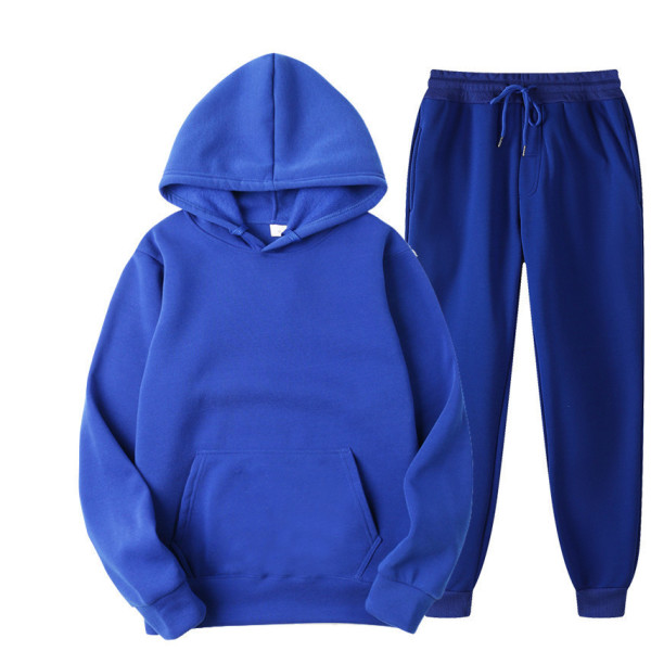 Solid color hooded pullover casual sweatshirt 51