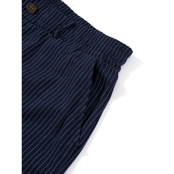 Striped fashionable plus size suit trousers 120