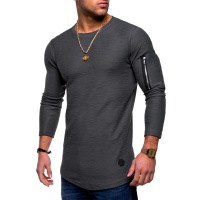 Zipper personalized casual bottoming shirt T-shirt 66