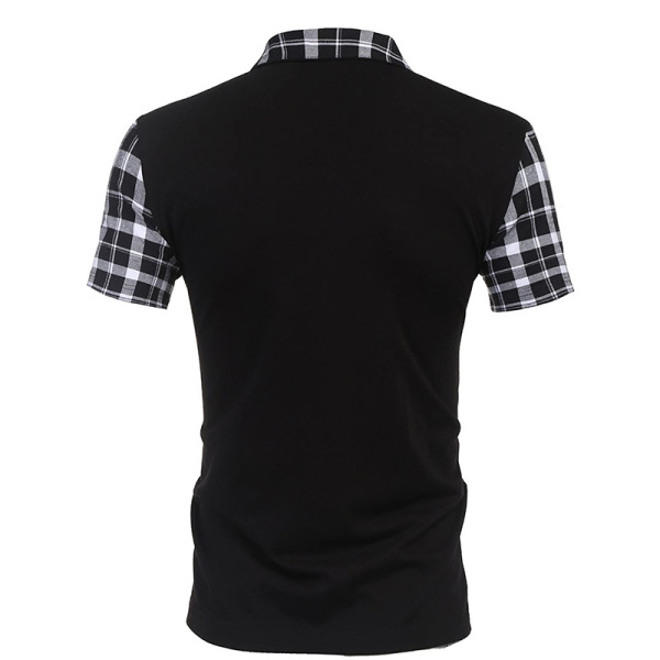 Polo shirt men's short-sleeved solid color T-shirt 159