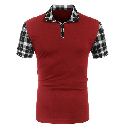 Polo shirt men's short-sleeved solid color T-shirt 160