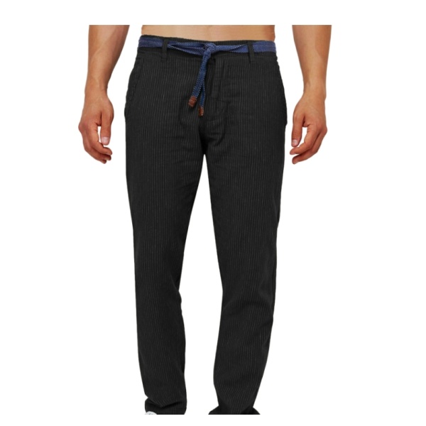 Striped fashionable plus size suit trousers 119